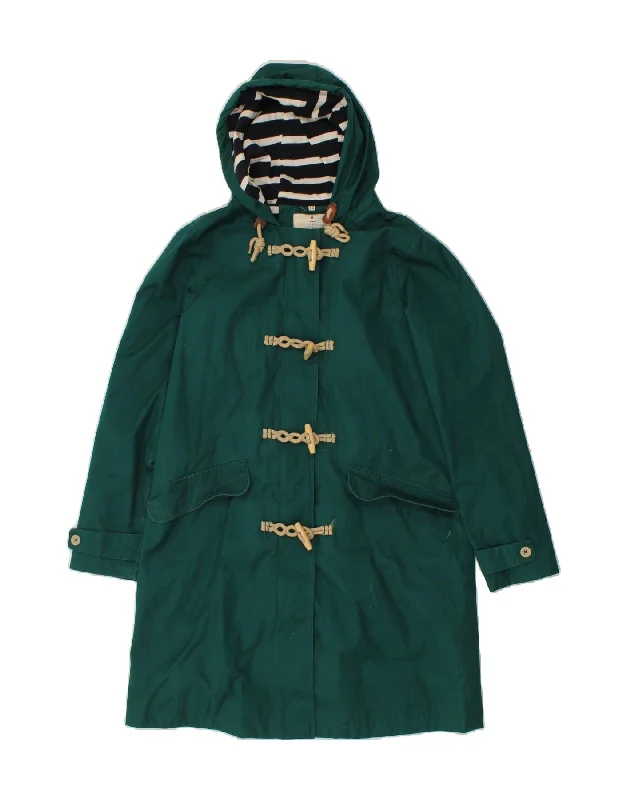 SEASALT CORNWALL Womens Hooded Raincoat UK 10 Small Green