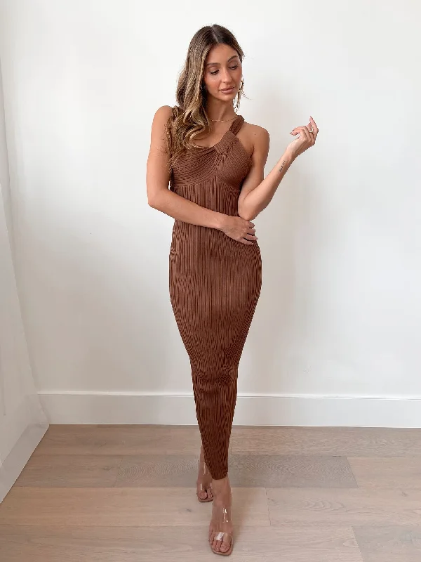 Hellen Knit Dress - Light Chocolate