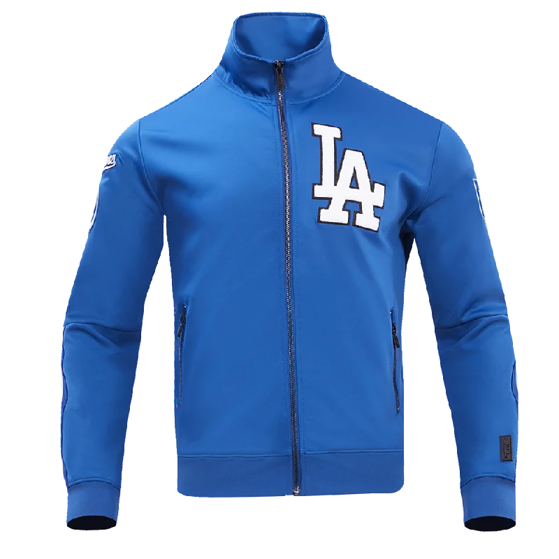 MLB LOS ANGELES DODGERS CLASSIC MEN'S DOUBLE KNIT TRACK JACKET (DODGER BLUE)