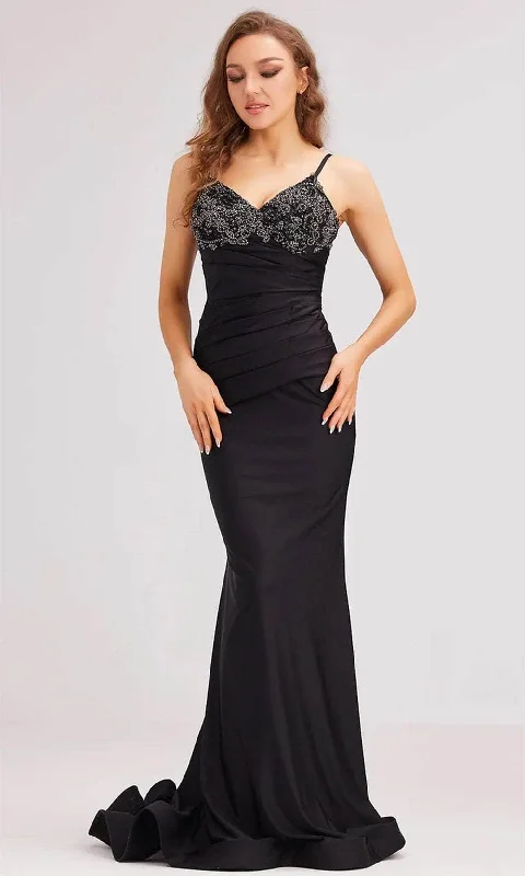 J'Adore Dresses J23004 - Rhinestone Embellished Sleeveless Prom Dress