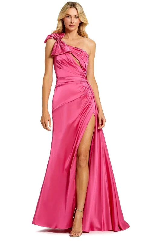 Mac Duggal 11788 - Bow Accent One Shoulder Prom Gown