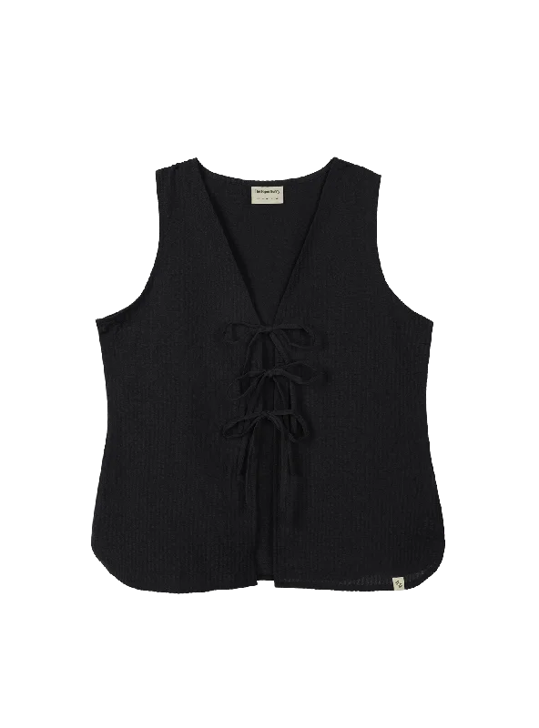 Relaxed Tie Vest (Nori)