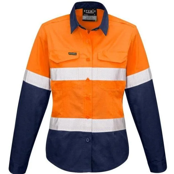 Womens Rugged Cooling Taped Hi Vis Spliced Shirt