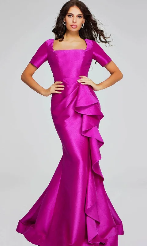 Jovani 41128 - Taffeta Mermaid Evening Gown