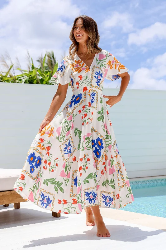 Amalfi Print Dress