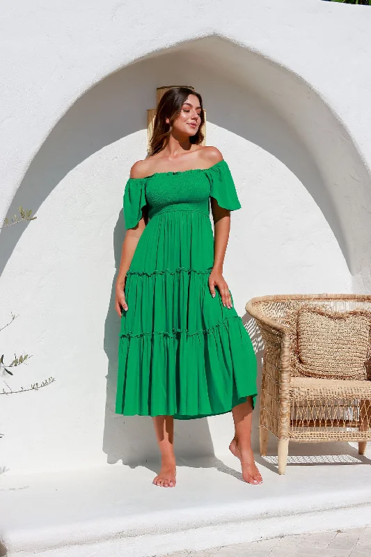 Arlo Midi Dress Green